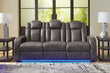 Fyne-Dyme Shadow Power Reclining Sofa - 3660215 - Bien Home Furniture & Electronics