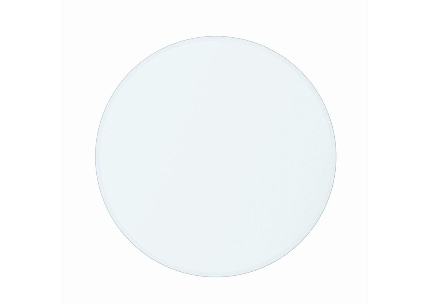 G48RD 48" Round Clear Bevel Glass tabletop, 10mm - G48RD - Bien Home Furniture &amp; Electronics