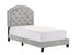 Gaby Silver Twin Upholstered Platform Bed - 5269PUSL-T - Bien Home Furniture & Electronics