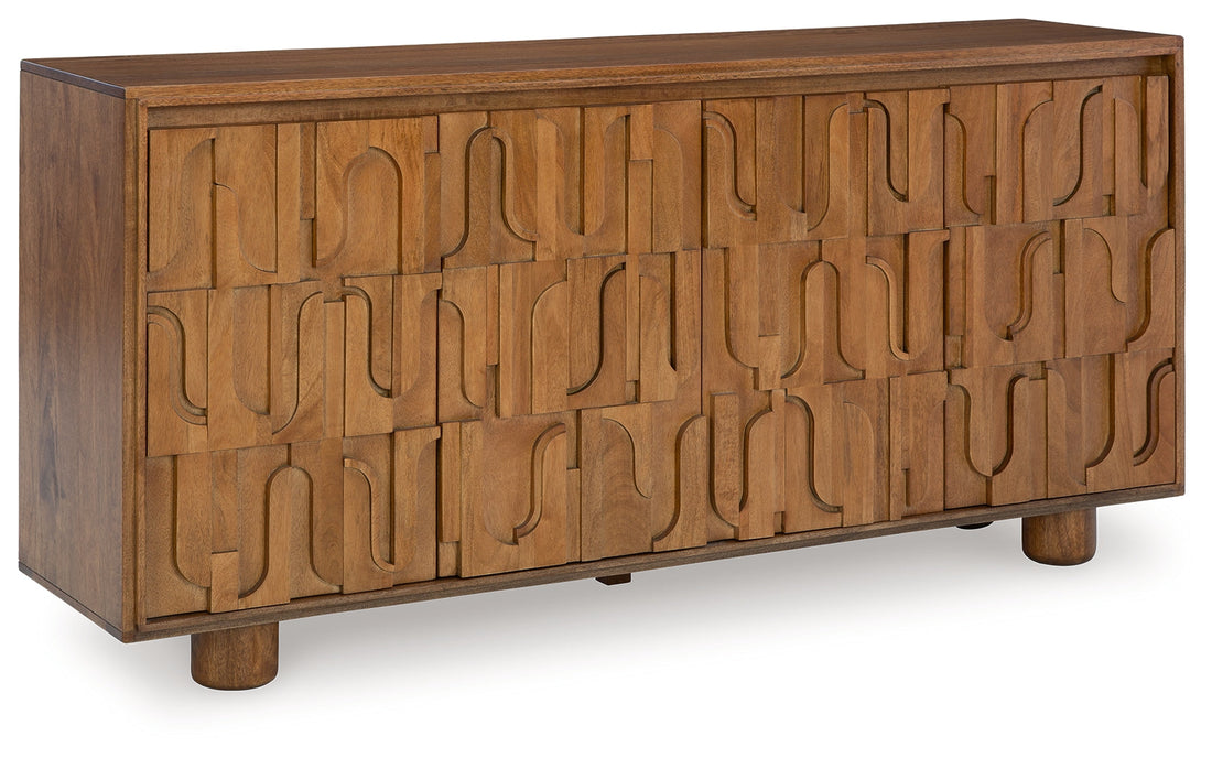 Gadburg Medium Brown Accent Cabinet - A4000583 - Bien Home Furniture &amp; Electronics