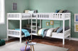 Galen White Corner Bunk Bed - SET | B2053CNW-1 | B2053CNW-2 | B2053CNW-SL - Bien Home Furniture & Electronics