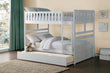Galen White Full/Full Bunk Bed with Twin Trundle - SET | B2053FFW-1 | B2053FFW-2 | B2053FFW-SL | B2053W-R - Bien Home Furniture & Electronics