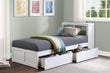 Galen White Twin Bookcase Bed with Storage Boxes - SET | B2053BCW-1 | B2053BCW-2 | B2053W-T - Bien Home Furniture & Electronics