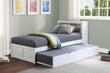 Galen White Twin Bookcase Bed with Twin Trundle - SET | B2053BCW-1 | B2053BCW-2 | B2053W-R - Bien Home Furniture & Electronics