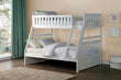 Galen White Twin/Full Bunk Bed - SET | B2053TFW-1 | B2053TFW-2 | B2053TFW-SL - Bien Home Furniture & Electronics
