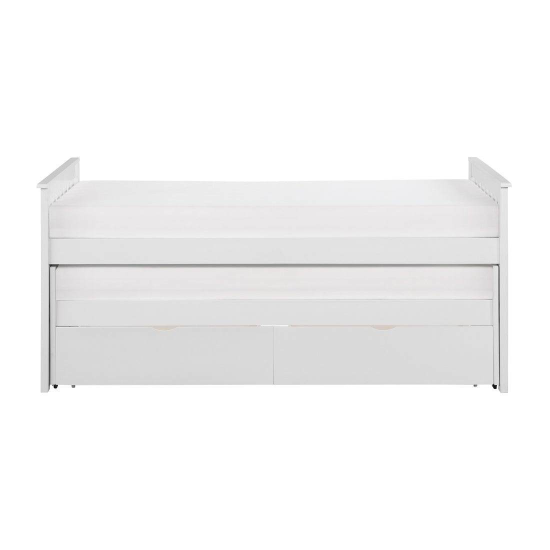 Galen White Twin/Twin Bed with Storage Boxes - SET | B2053RTW-1 | B2053RTW-2 | B2053RTW-SL | B2053W-T - Bien Home Furniture &amp; Electronics