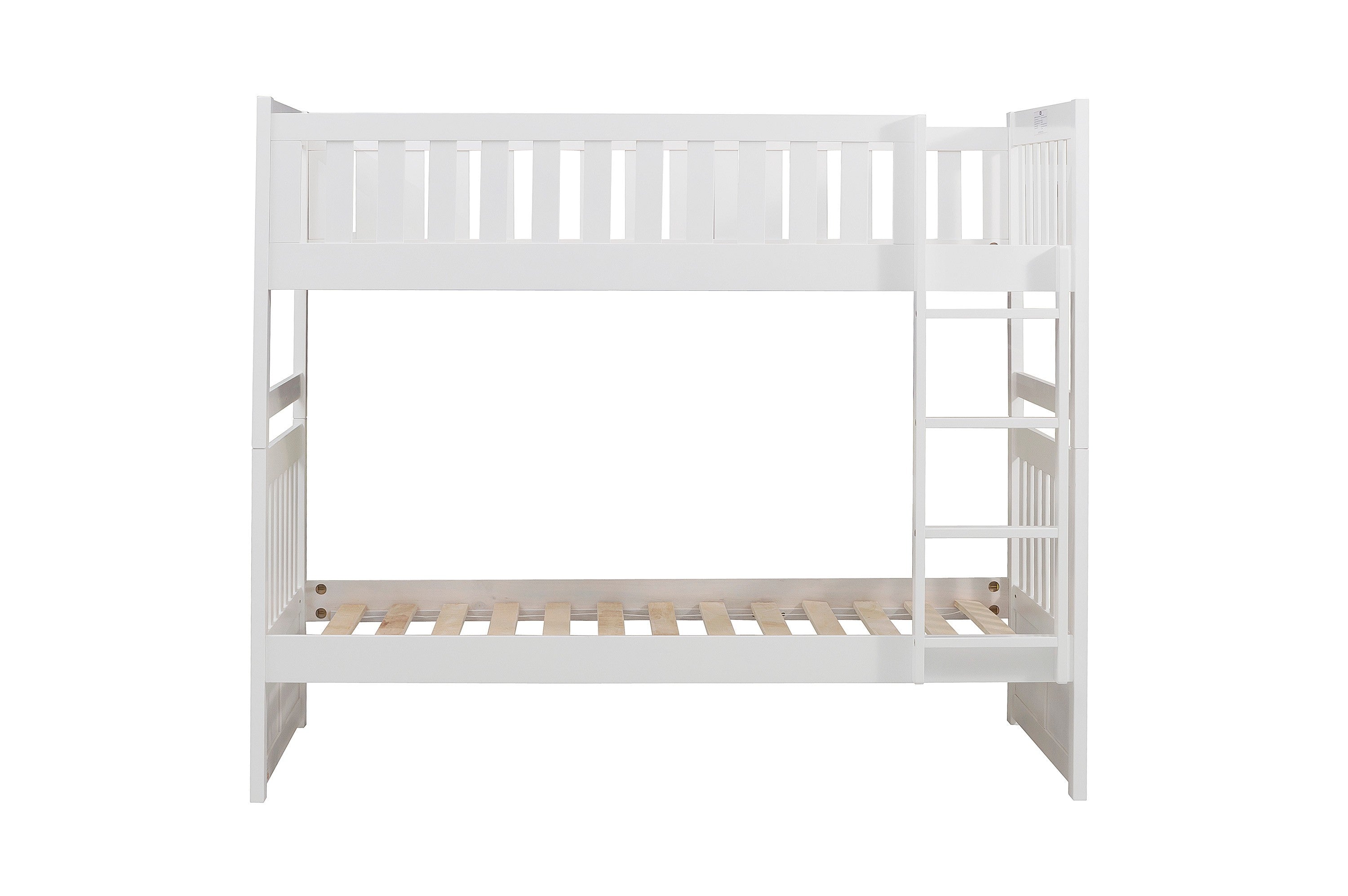 Galen White Twin/Twin Bunk Bed - SET | B2053W-1 | B2053W-2 | B2053W-SL - Bien Home Furniture &amp; Electronics