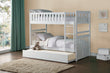 Galen White Twin/Twin Bunk Bed with Twin Trundle - SET | B2053W-1 | B2053W-2 | B2053W-SL | B2053W-R - Bien Home Furniture & Electronics