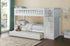 Galen White Twin/Twin Step Bunk Bed with Twin Trundle - SET | B2053SBW-1 | B2053SBW-2 | B2053SBW-3 | B2053SBW-SL | B2053W-R - Bien Home Furniture & Electronics