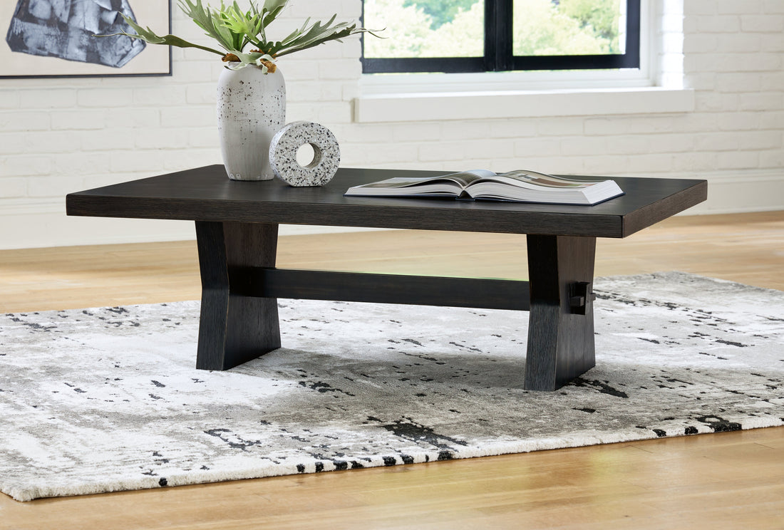 Galliden Black Coffee Table - T841-1 - Bien Home Furniture &amp; Electronics