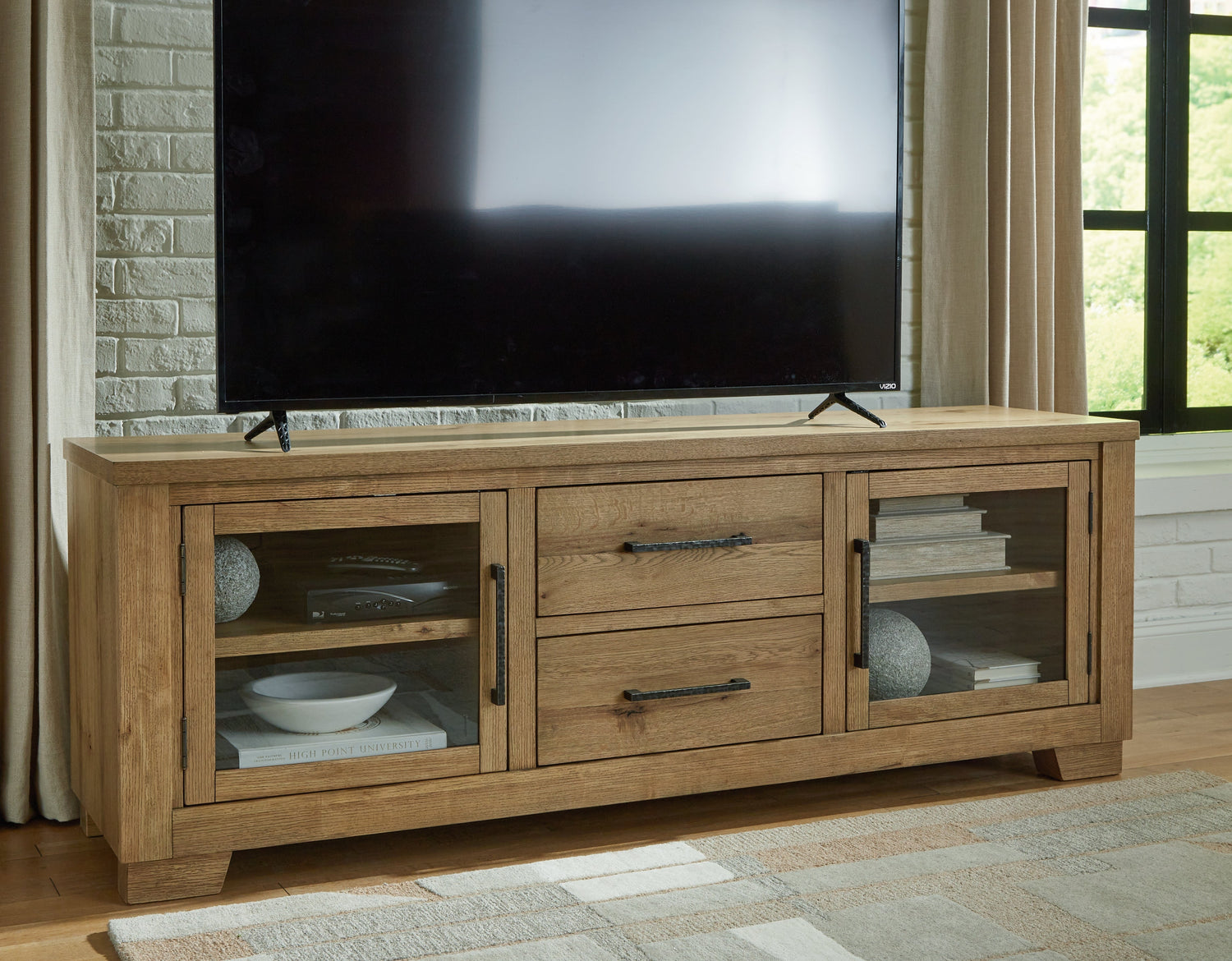 Galliden Light Brown 80&quot; TV Stand - W841-68 - Bien Home Furniture &amp; Electronics