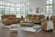 Game Plan Caramel Power Reclining Living Room Set - SET | U1520615 | U1520618 - Bien Home Furniture & Electronics