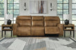 Game Plan Caramel Power Reclining Sofa - U1520615 - Bien Home Furniture & Electronics