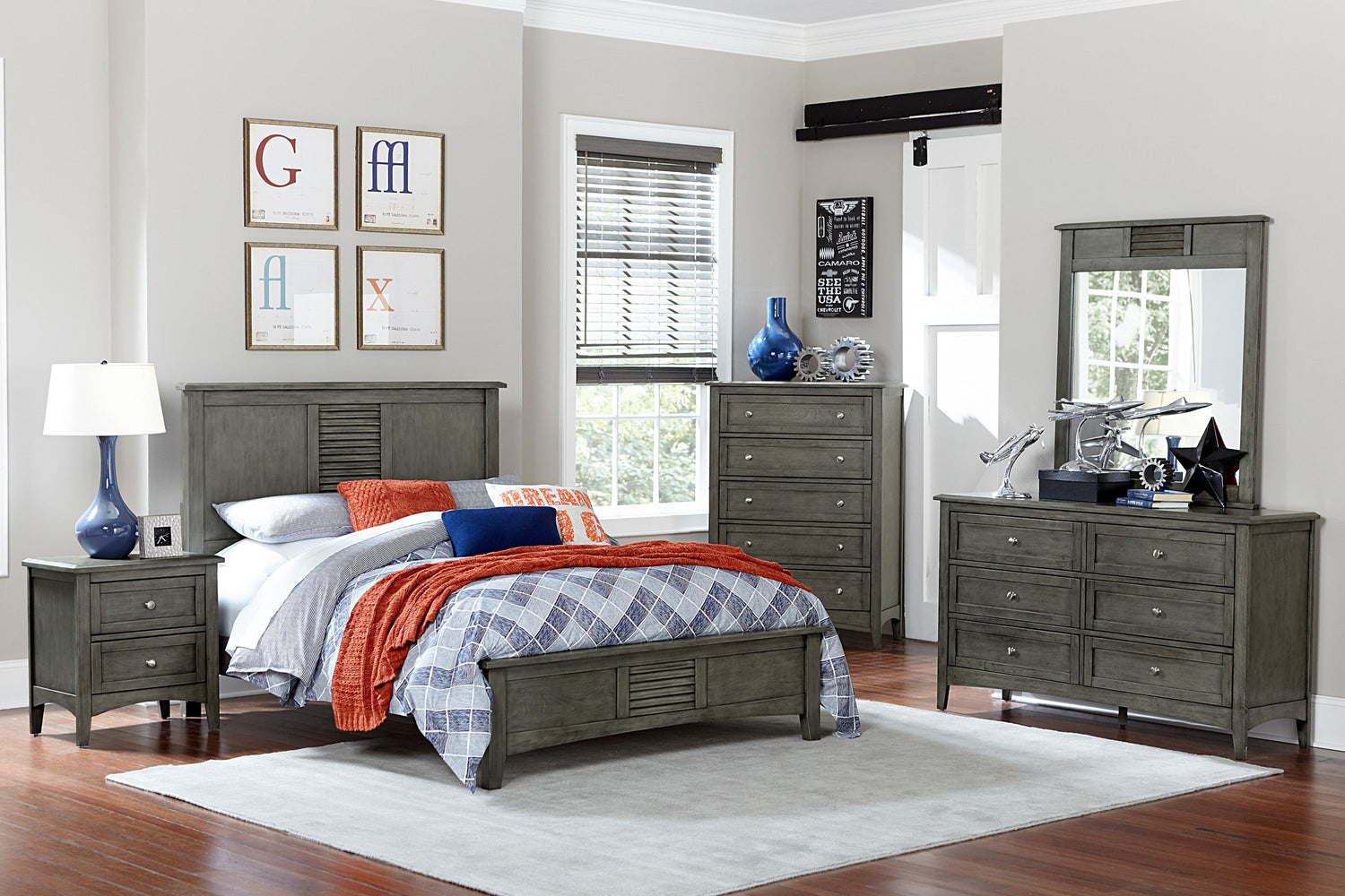 Garcia Gray Dresser - 2046-5 - Bien Home Furniture &amp; Electronics