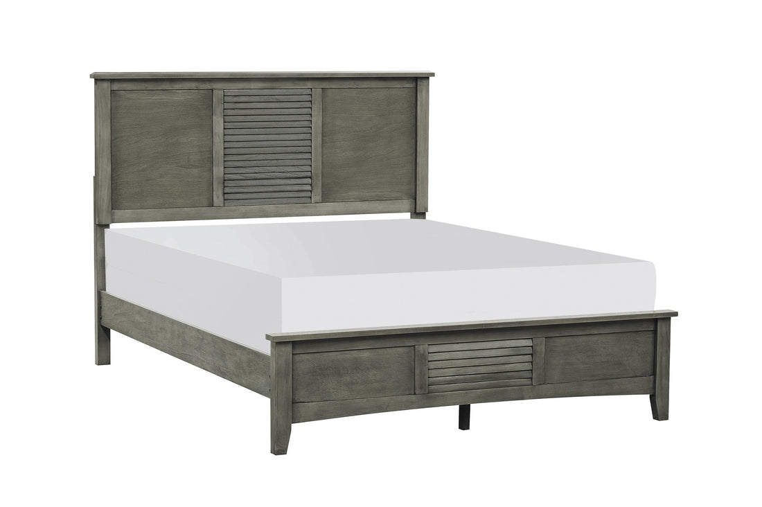 Garcia Gray Full Bed - 2046F-1* - Bien Home Furniture &amp; Electronics