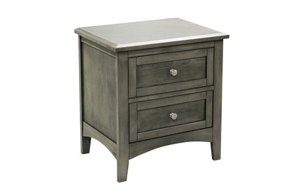 Garcia Gray Nightstand - 2046-4 - Bien Home Furniture &amp; Electronics