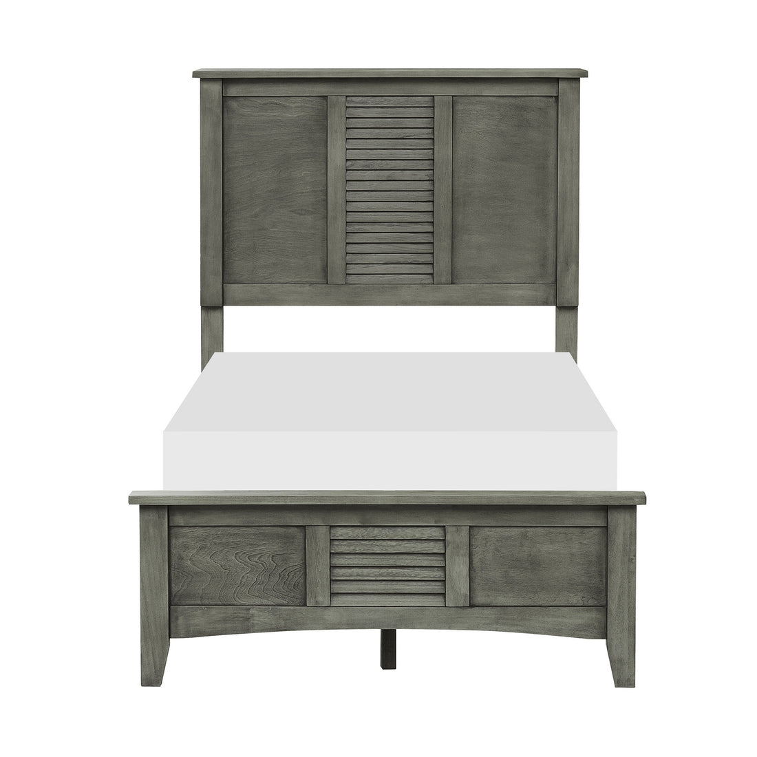 Garcia Gray Twin Bed - 2046T-1* - Bien Home Furniture &amp; Electronics