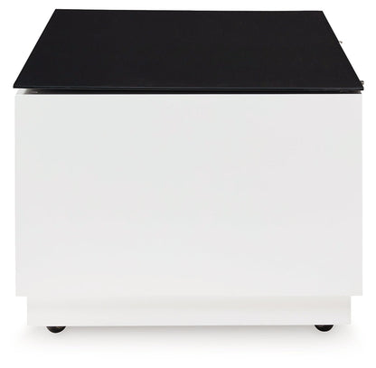 Gardoni White/Black Coffee Table - T756-1 - Bien Home Furniture &amp; Electronics