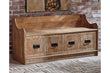 Garrettville Brown Storage Bench - A4000093 - Bien Home Furniture & Electronics
