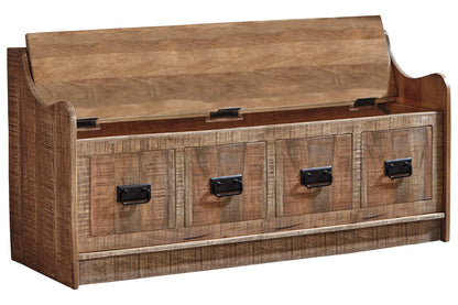Garrettville Brown Storage Bench - A4000093 - Bien Home Furniture &amp; Electronics
