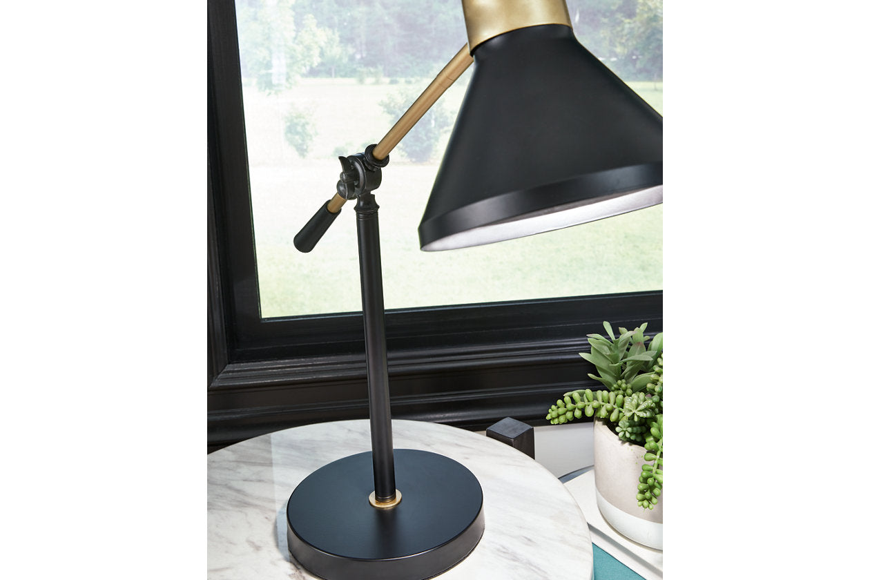 Garville Black/Gold Finish Desk Lamp - L734342 - Bien Home Furniture &amp; Electronics