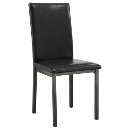 Garza 5-Piece Dining Room Set Weathered Gray/Black - 100611-S5 - Bien Home Furniture &amp; Electronics