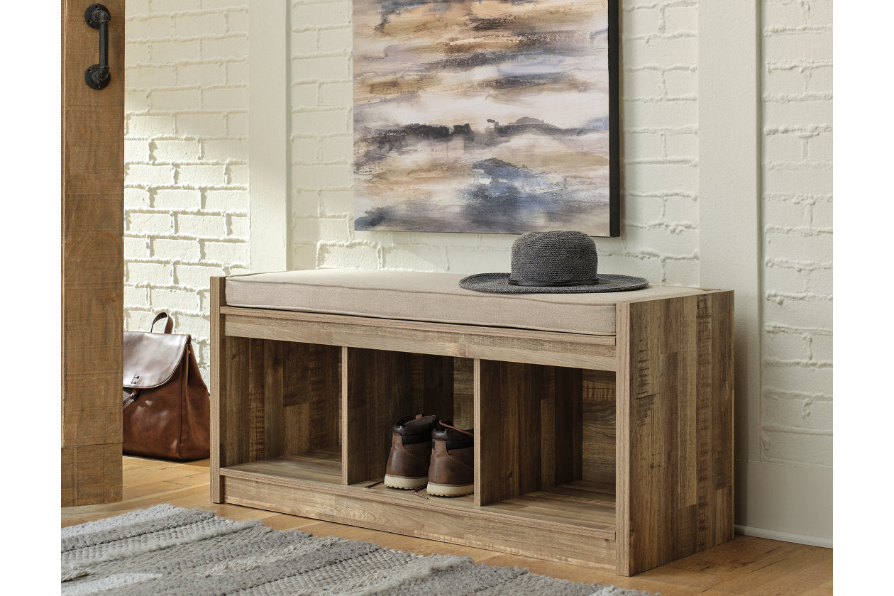 Gerdanet Beige/Brown Storage Bench - A3000317 - Bien Home Furniture &amp; Electronics