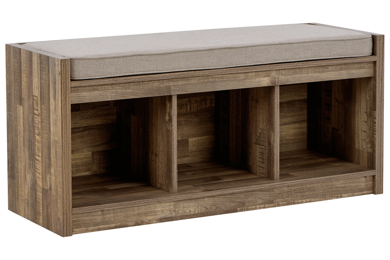 Gerdanet Beige/Brown Storage Bench - A3000317 - Bien Home Furniture &amp; Electronics