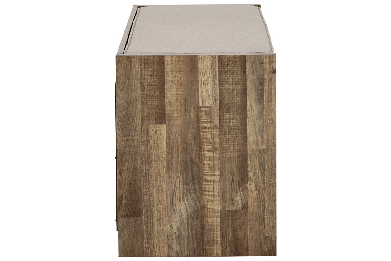 Gerdanet Beige/Brown Storage Bench - A3000317 - Bien Home Furniture &amp; Electronics