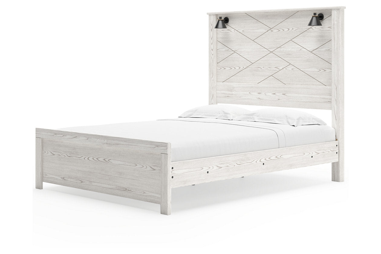 Gerridan White/Gray Queen Panel Bed - SET | B1190-54 | B1190-57 | B1190-98 - Bien Home Furniture &amp; Electronics