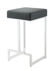 Gervase Black/Chrome Square Counter Height Stool - 105253 - Bien Home Furniture & Electronics