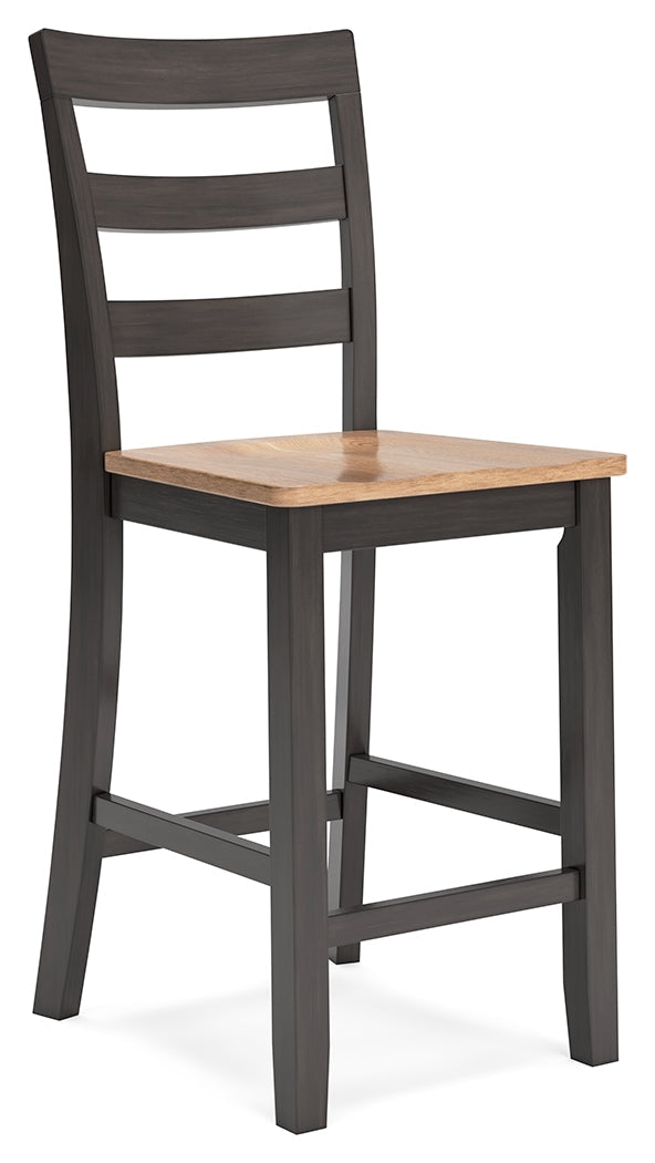 Gesthaven Natural/Brown Counter Height Barstool, Set of 2 - D396-124 - Bien Home Furniture &amp; Electronics