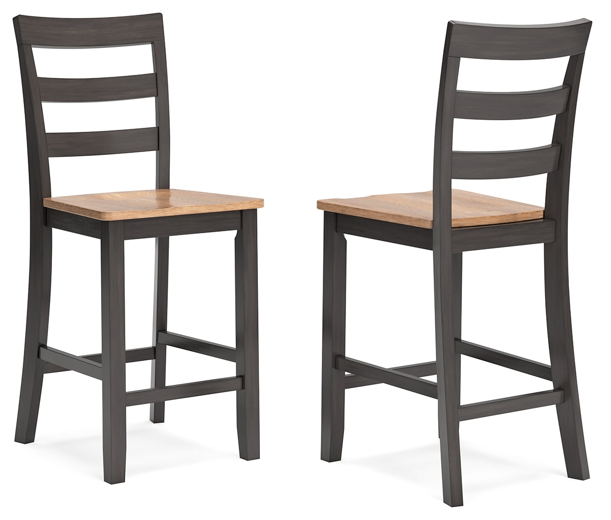 Gesthaven Natural/Brown Counter Height Barstool, Set of 2 - D396-124 - Bien Home Furniture &amp; Electronics