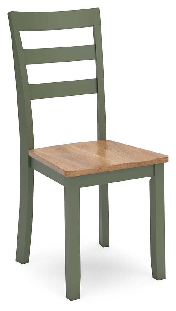 Gesthaven Natural/Green Dining Chair, Set of 2 - D401-01 - Bien Home Furniture &amp; Electronics
