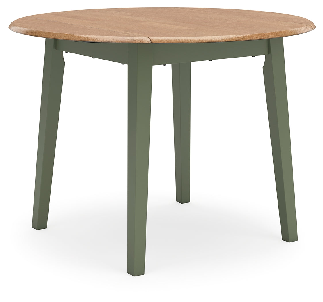 Gesthaven Natural/Green Dining Drop Leaf Table - D401-15 - Bien Home Furniture &amp; Electronics