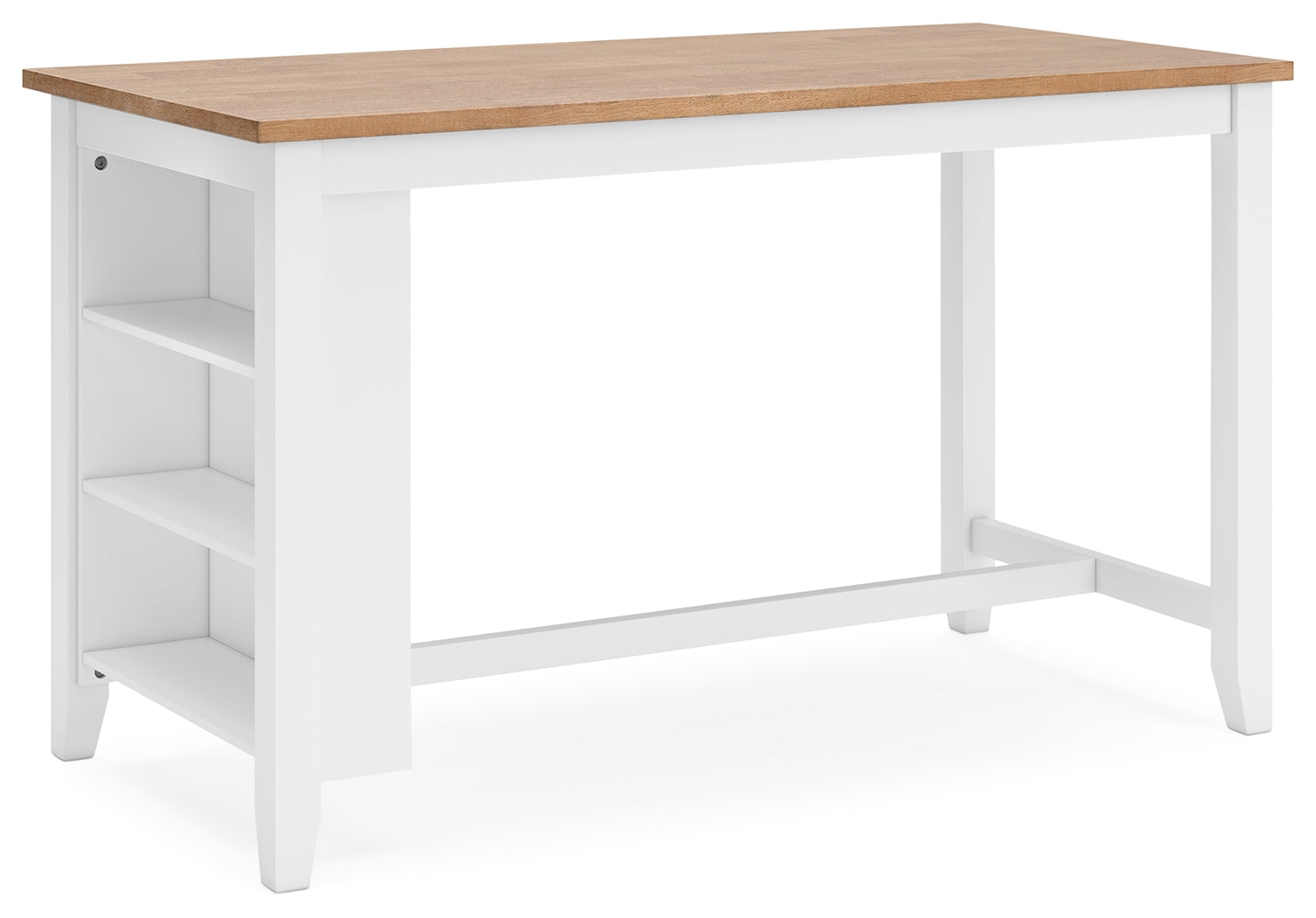 Gesthaven Natural/White Counter Height Dining Table - D398-13 - Bien Home Furniture &amp; Electronics