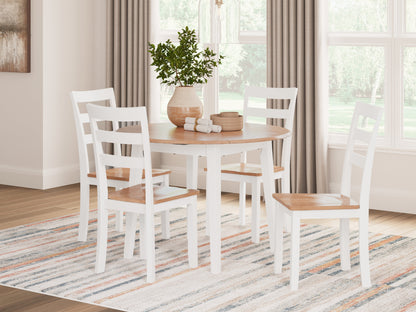 Gesthaven Natural/White Dining Chair, Set of 2 - D398-01 - Bien Home Furniture &amp; Electronics