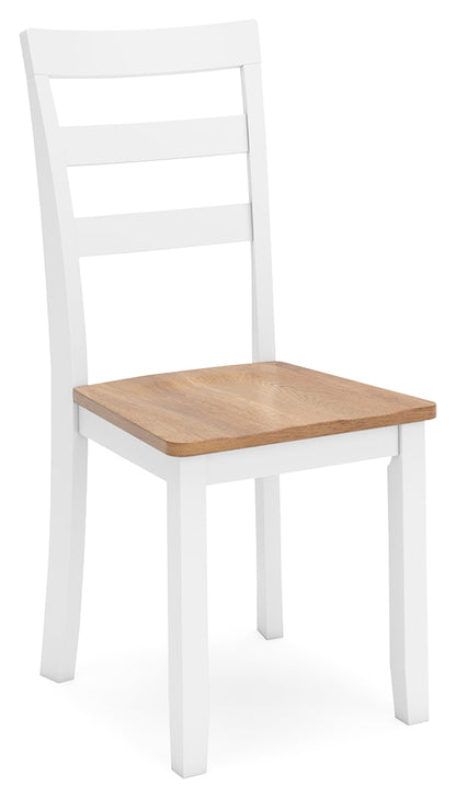Gesthaven Natural/White Dining Table with 4 Chairs and Bench (Set of 6) - D398-325 - Bien Home Furniture &amp; Electronics