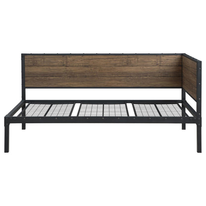 Getler Weathered Chestnut/Black Daybed - 300836 - Bien Home Furniture &amp; Electronics