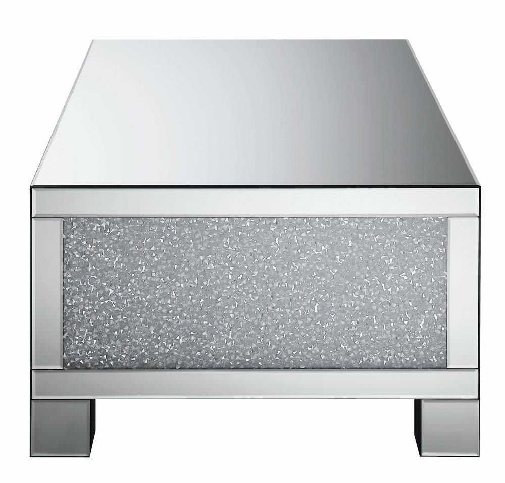 Gillian Clear Mirror Rectangular Coffee Table - 722498 - Bien Home Furniture &amp; Electronics