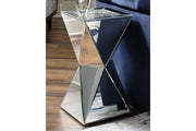 Gillrock Mirror/Silver Finish Accent Table - A4000171 - Bien Home Furniture & Electronics