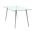 Gilman Rectangle Glass Top Dining Table - 190621CHR - Bien Home Furniture & Electronics