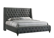 Giovani Gray King Upholstered Panel Bed - SET | B7900-K-HB | B7900-K-FB | B7900-KQ-RAIL - Bien Home Furniture & Electronics