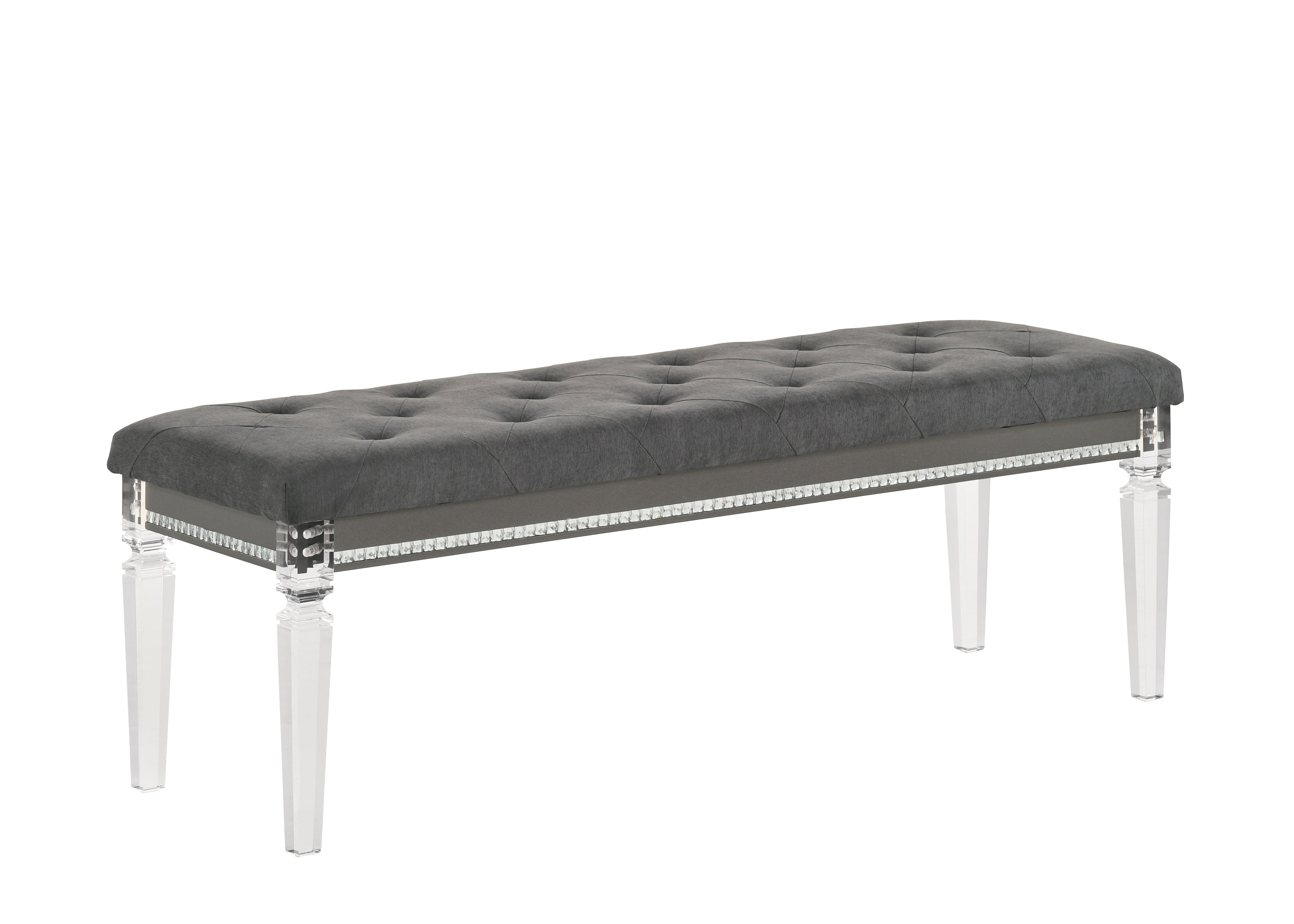 Giovani Gray Upholstered Panel Bedroom Set - SET | B7900-Q-HB | B7900-Q-FB | B7900-KQ-RAIL | B7900-2 | B7900-4 - Bien Home Furniture &amp; Electronics