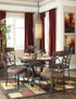 Glambrey Brown 5-Piece Round Dining Set - SET | D329-15 | D329-01 - Bien Home Furniture & Electronics