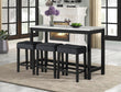 Gloria Black 4-Piece Counter Height Set - Gloria Black - Bien Home Furniture & Electronics