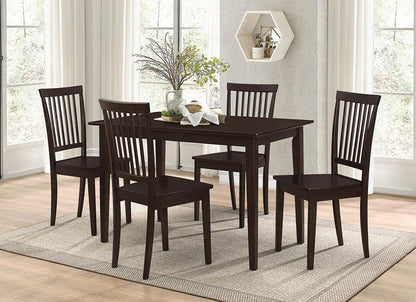 Gomez 5-Piece Dining Set Cappuccino - 150152 - Bien Home Furniture &amp; Electronics