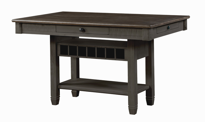 Granby Antique Black Counter Height Table - SET | 5627NBK-36 | 5627NBK-36B - Bien Home Furniture &amp; Electronics