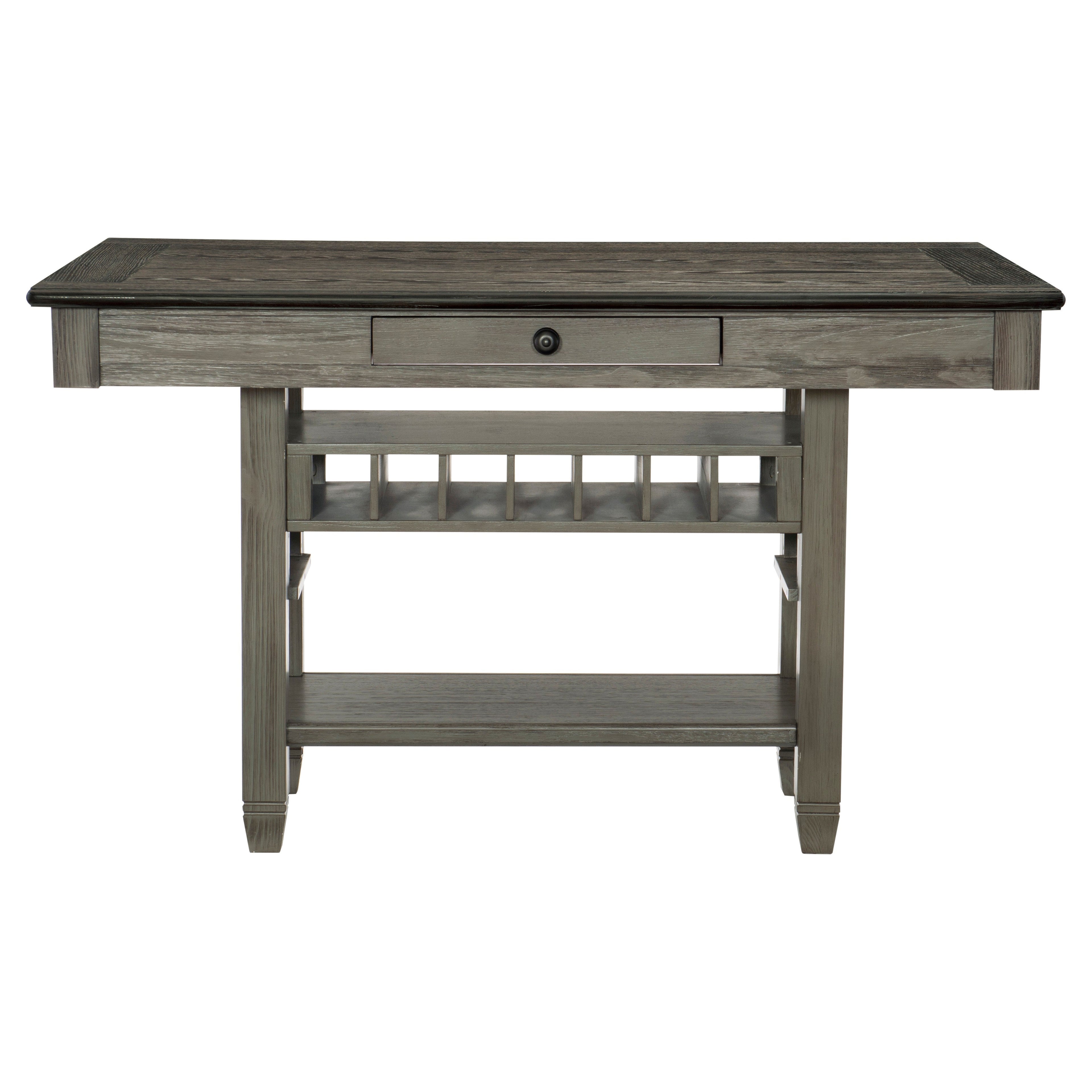 Granby Antique Gray Counter Height Table - SET | 5627GY-36 | 5627GY-36B - Bien Home Furniture &amp; Electronics