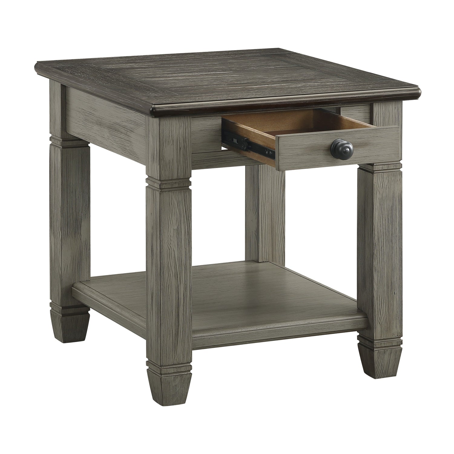 Granby Antique Gray End Table - 5627GY-04 - Bien Home Furniture &amp; Electronics